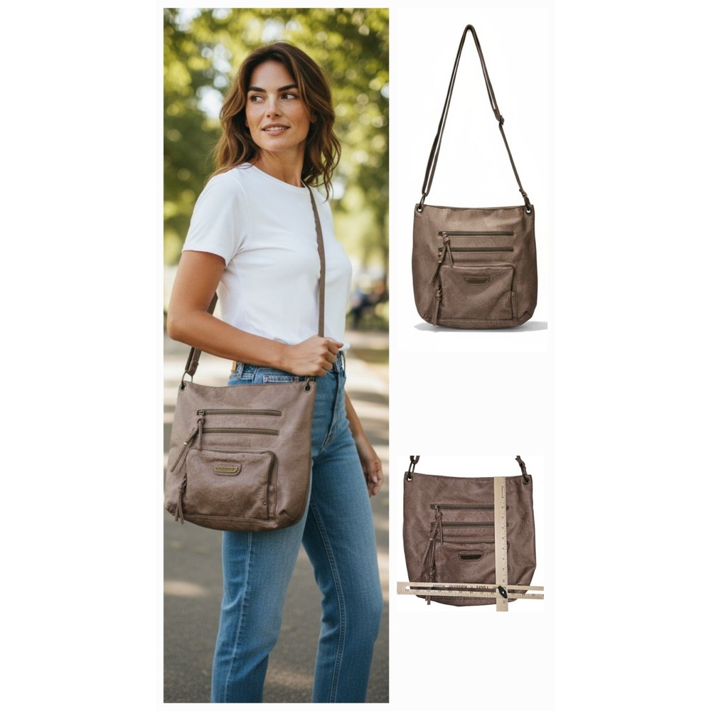 Stone Mountain Large Western Shoulder Bag Jacquard Faux Leatherβ Hipster Purse